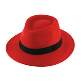 Fiebig Woolfelt Fedora Hat Red