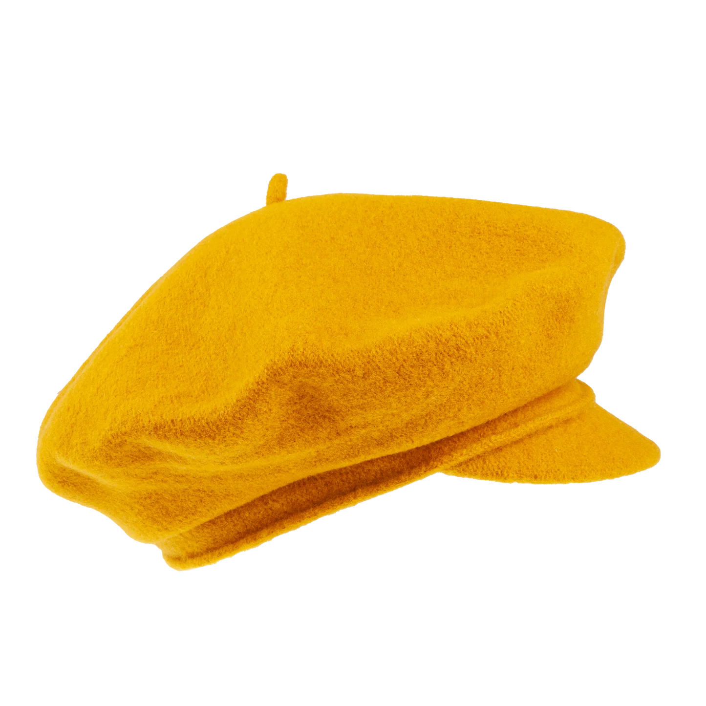 Hattehylde Fanky Baret Cap - Sennep