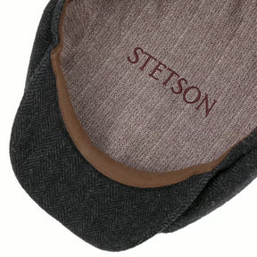 Stetson Hatteras Wool Herringbone Black/Grey