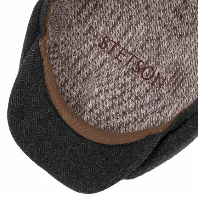 Stetson Hatteras Wool Herringbone Black/Grey