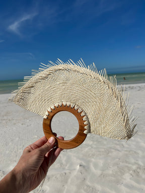 Hatthyllan Fan Straw Natur