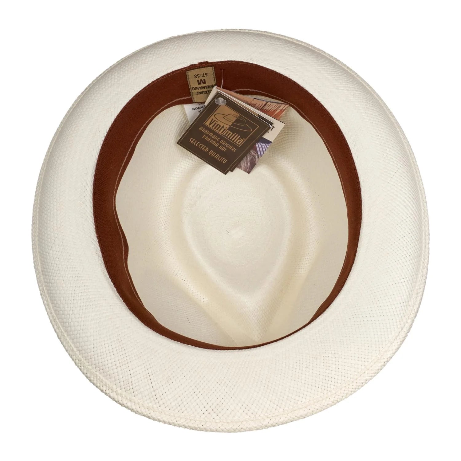 Vintimilla Panama New Trilby White Black