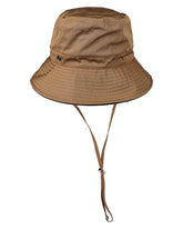 Loevenich Lined Rain Hat With Chin Strap Camel