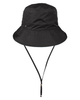 Loevenich Lined Rain Hat With Chin Strap Black