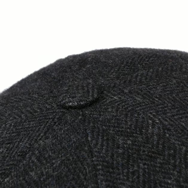 Stetson Hatteras Wool Herringbone Black/Grey
