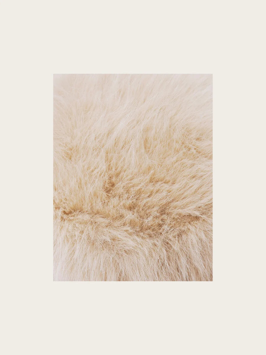 Loevenich Fake Fur Hat Beige
