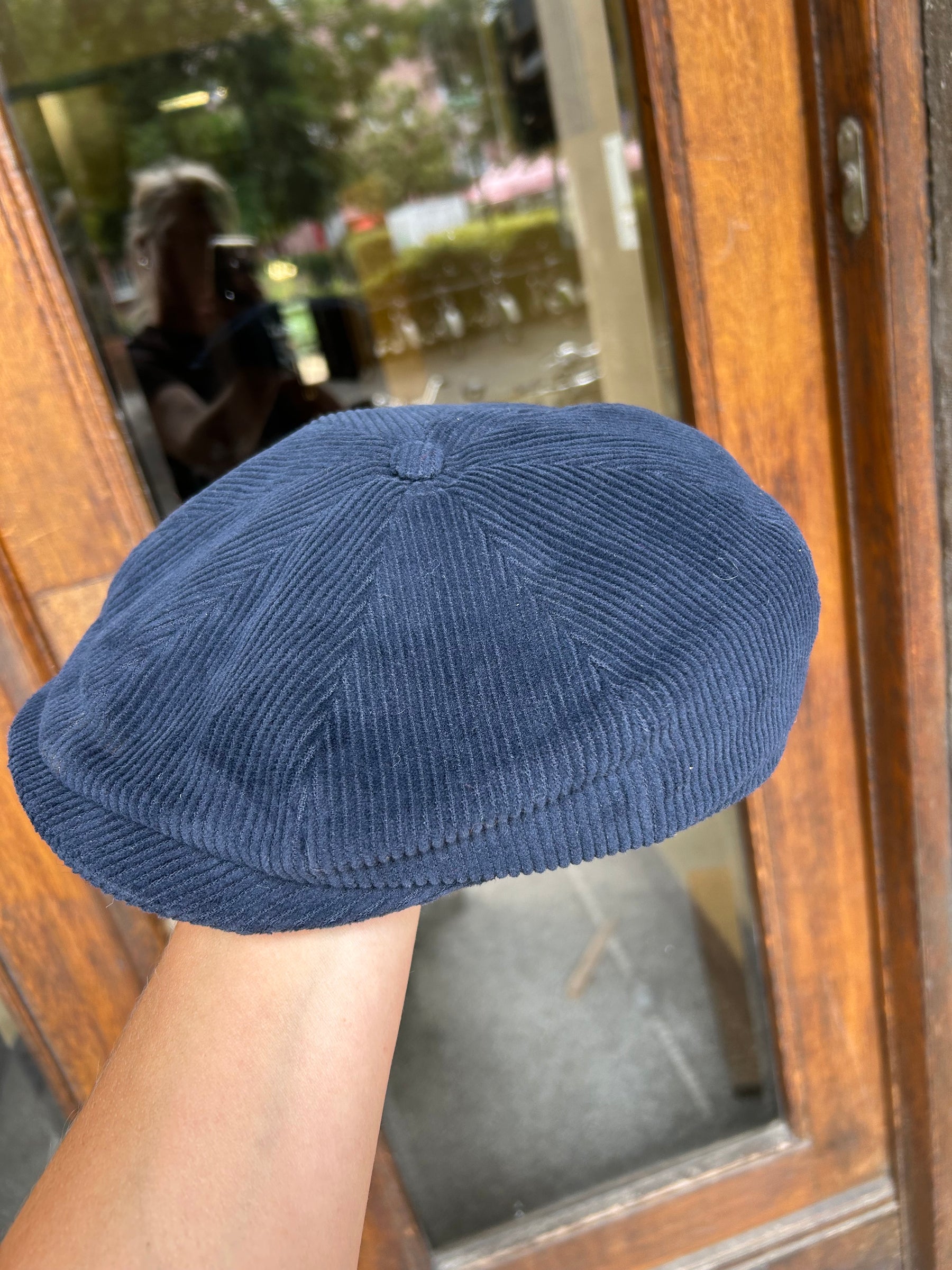 Newsboy Cap Cord Navy