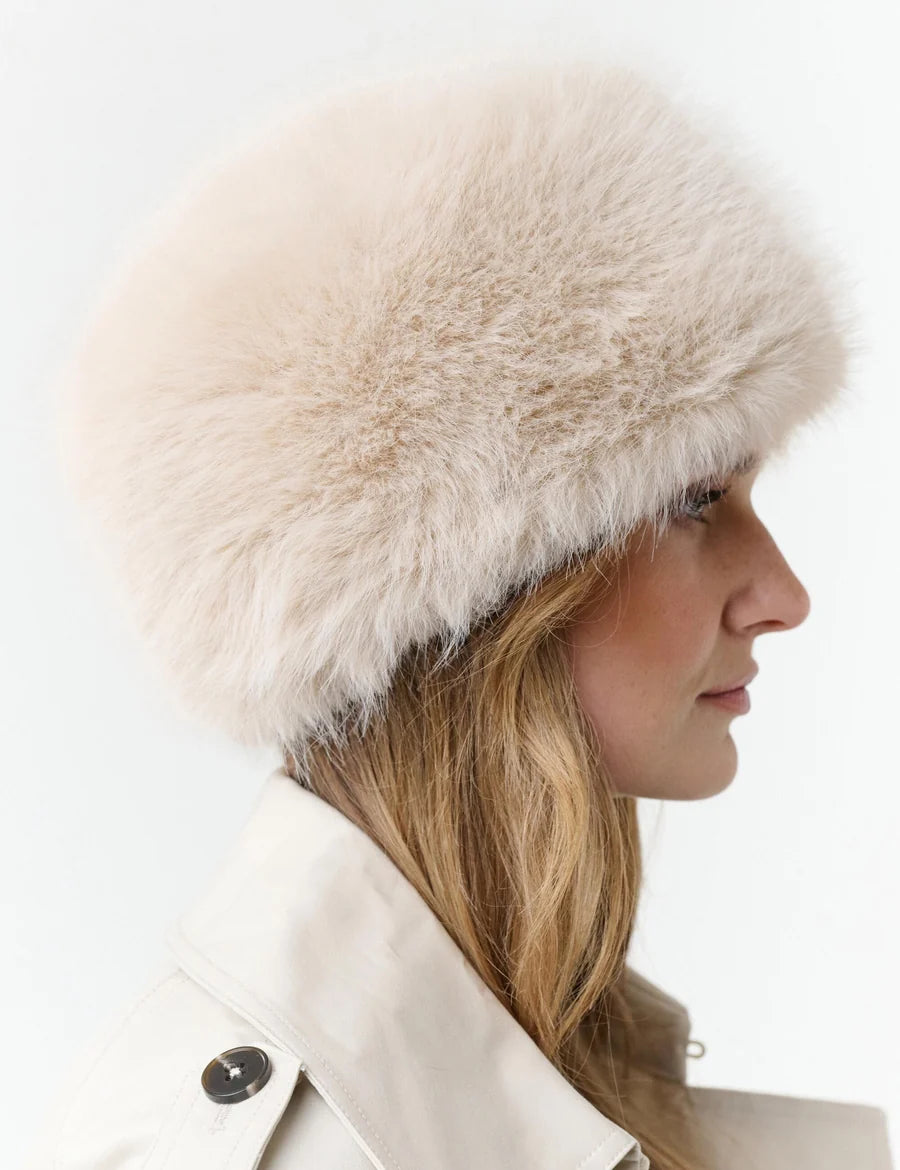 Loevenich Fake Fur Hat Brown