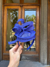 Mc Burn Sinamay Fascinator Laura Cobalt