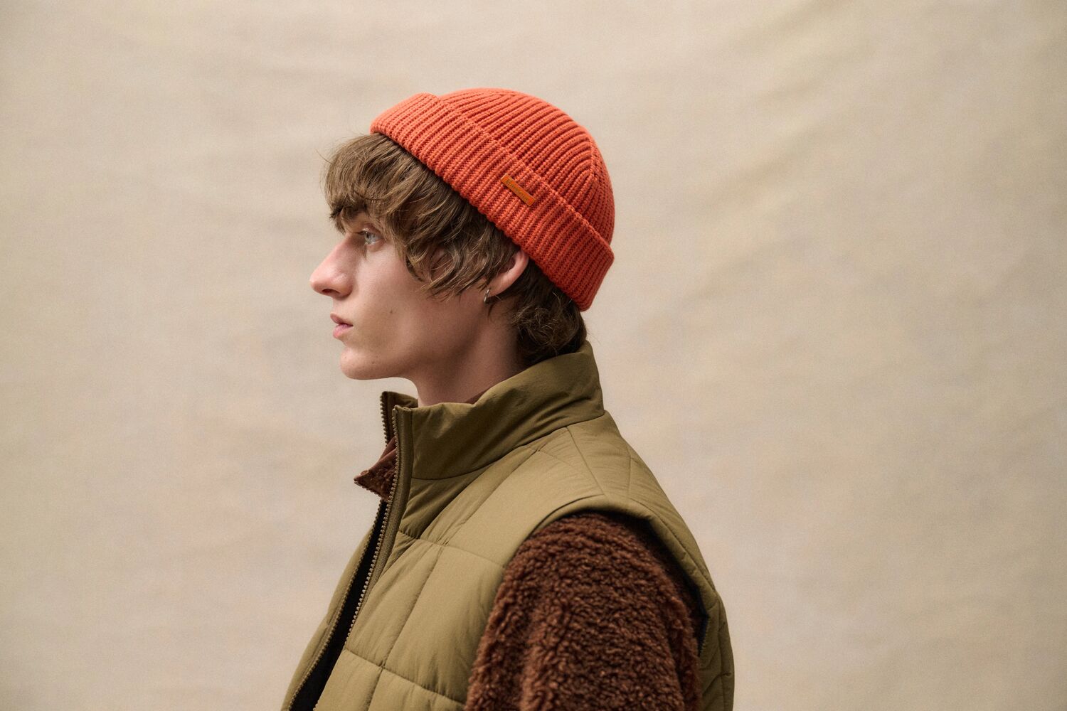 Barbour Mosely Beanie Orange