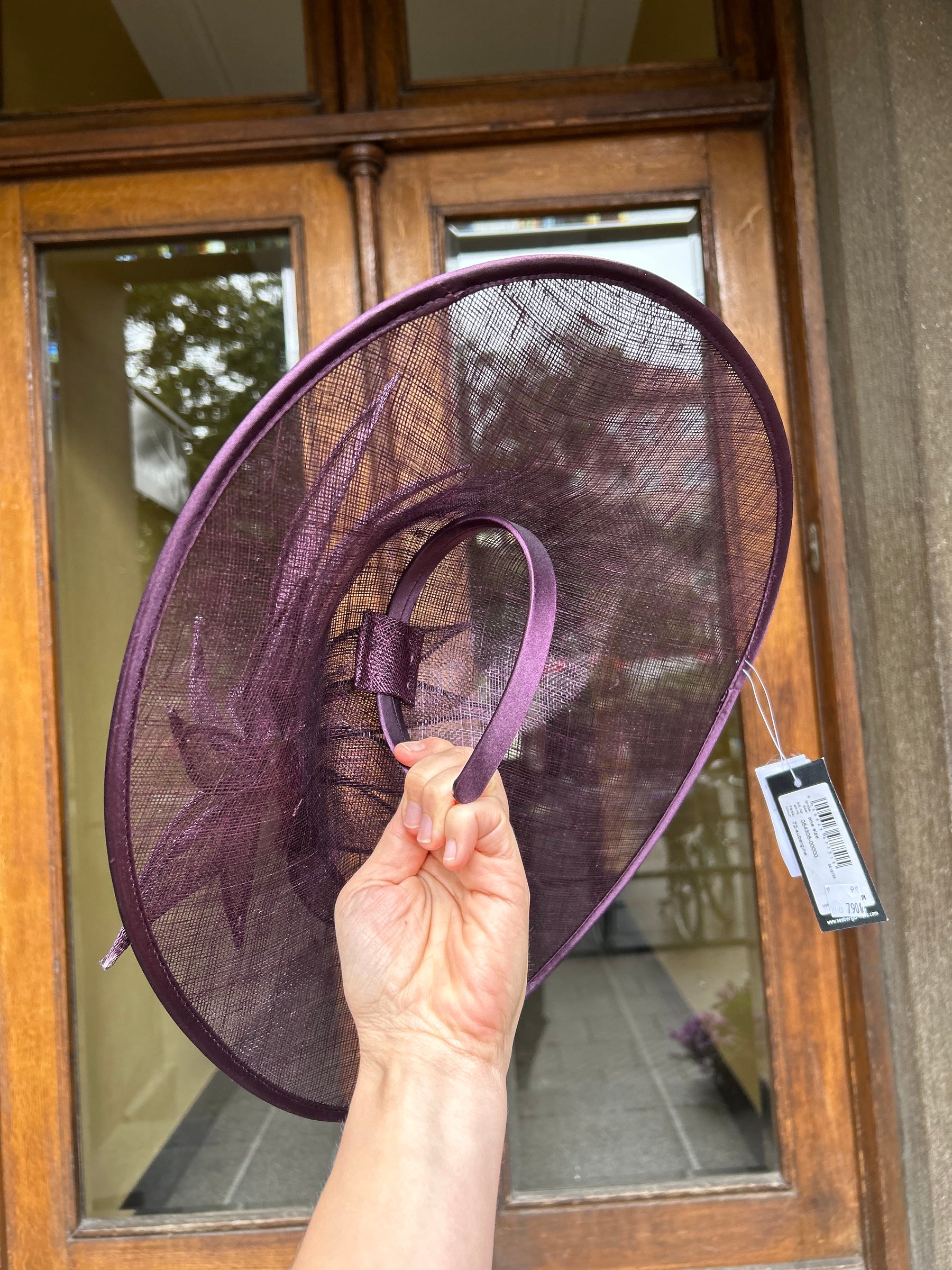 Seeberger Fascinator Aubergine