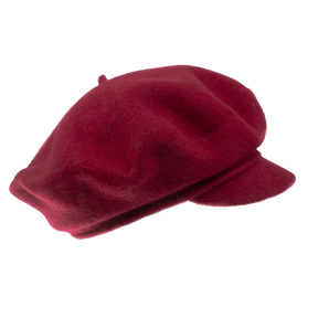 Hatthyllan Fanky Beret Cap Dark Red