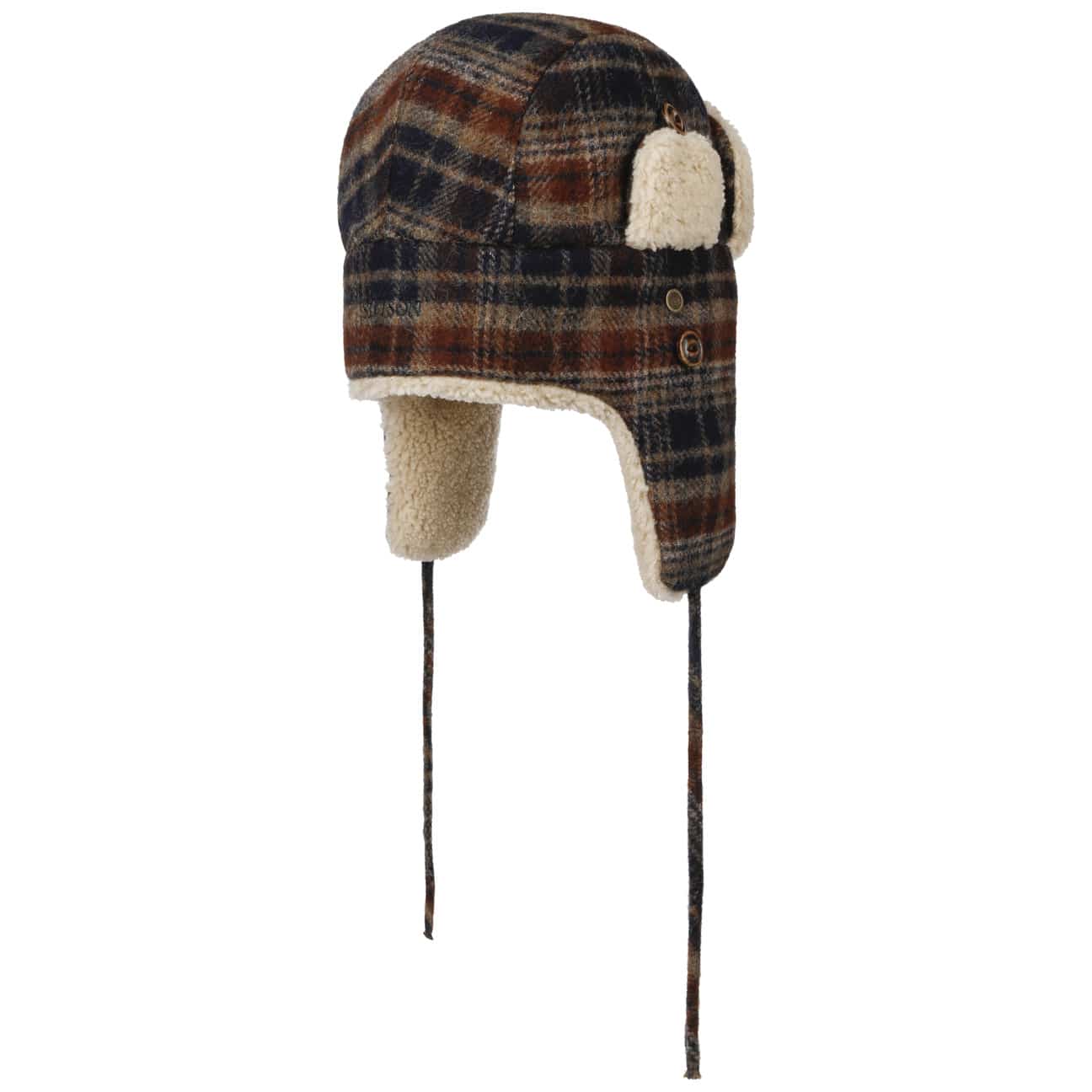 Stetson Checked Bomber Aviator Hat