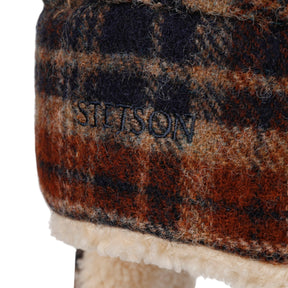 Stetson Checked Bomber Aviator Hat