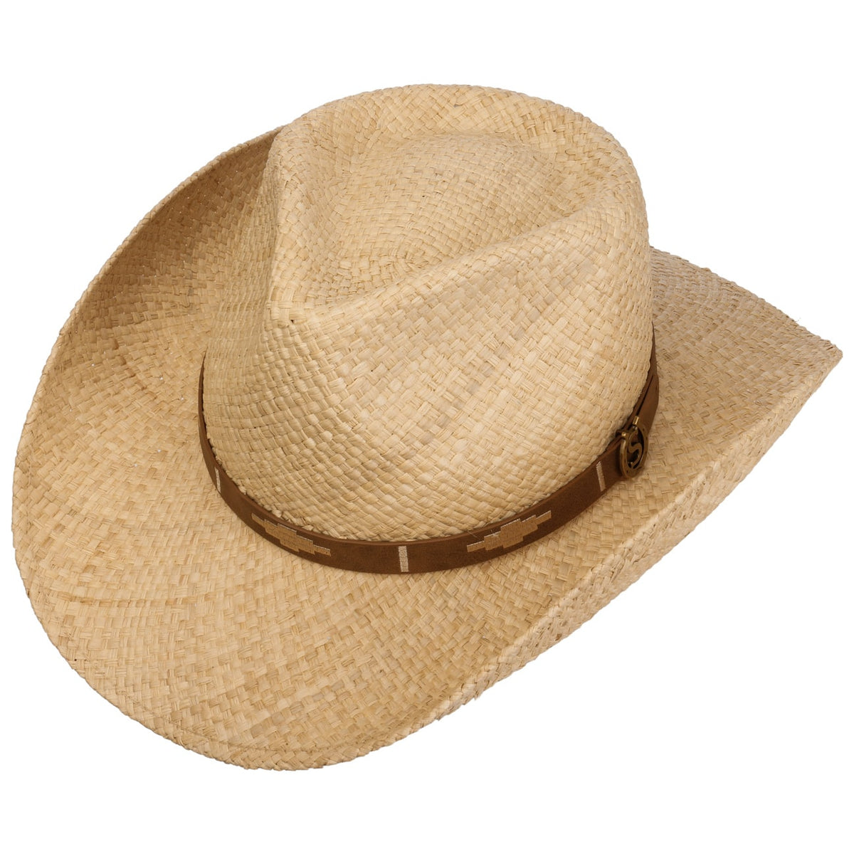 Stetson Western Raffia Hat Natur/Brown