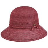 Stetson Ladies Raffia Crochet Purple