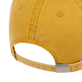 Baseball Cap Washed Cotton Mustard Yellow