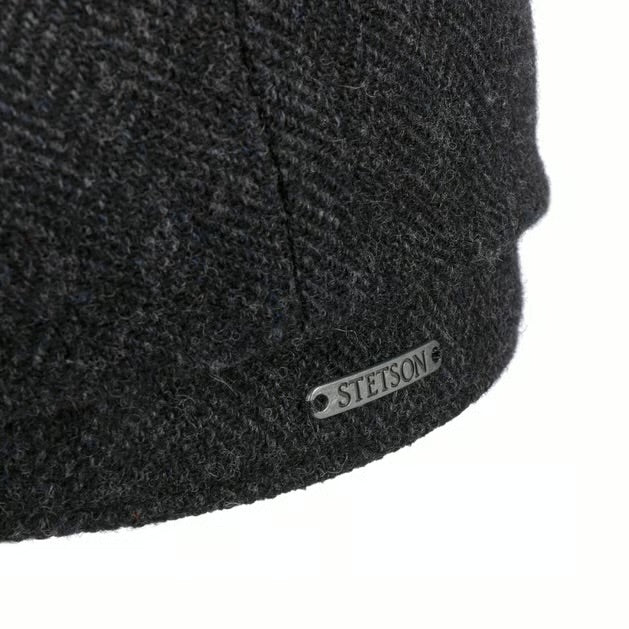 Stetson Hatteras Wool Herringbone Black/Grey