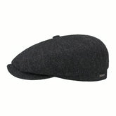Stetson Hatteras Wool Herringbone Black/Grey