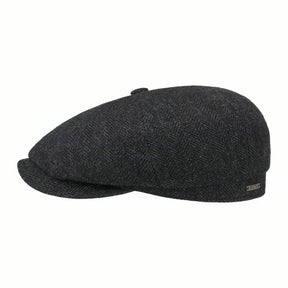 Stetson Hatteras Wool Herringbone Black/Grey