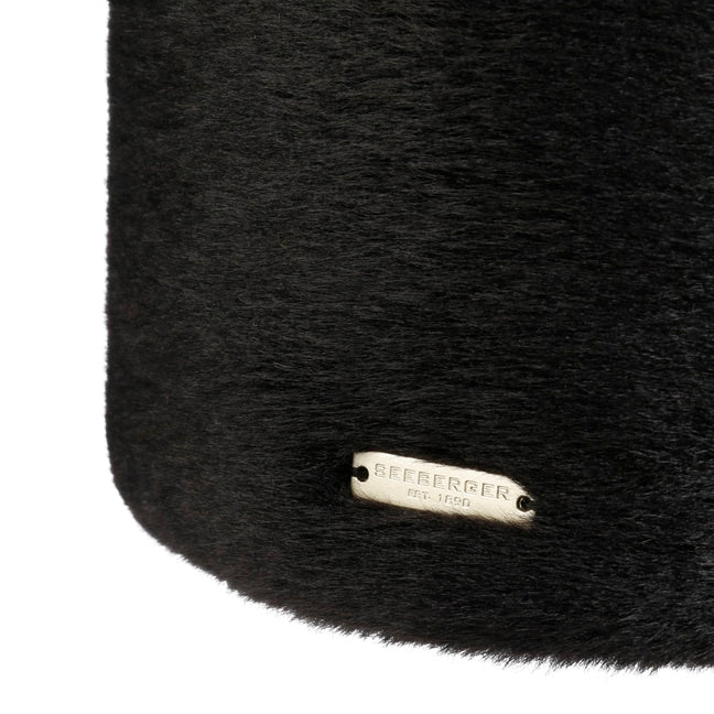 Seeberger Fake Fur Toque Black