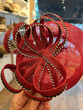 Seeberger Fascinator Sinamay Wine Red