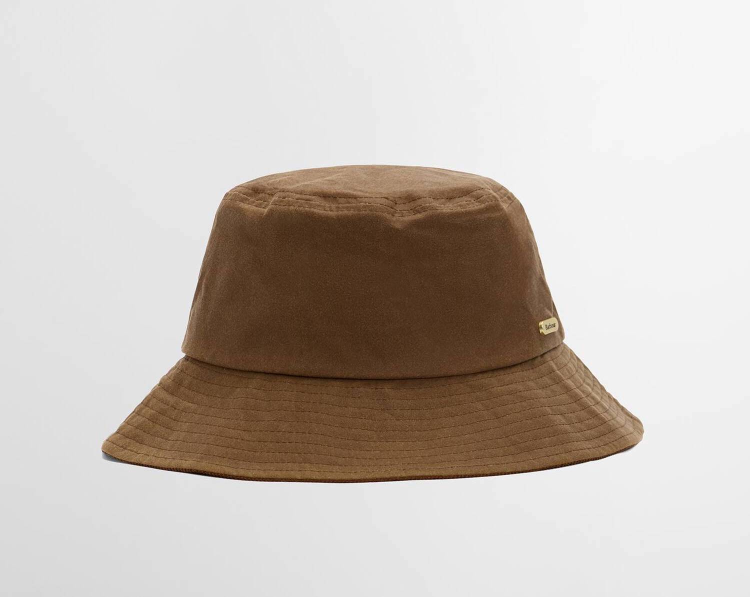 Barbour Delilah Waxed Bucket Hat Tan