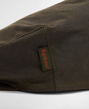 Barbour Cheviot Wax Flat Cap Olive
