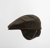 Barbour Cheviot Wax Flat Cap Olive