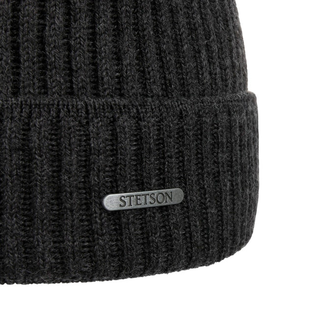 Stetson Beanie Parkman Merino Wool Grey