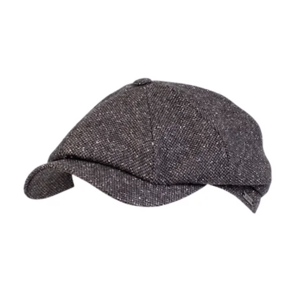 Wigéns Newsboy Classic Cap Dark Brown Melange