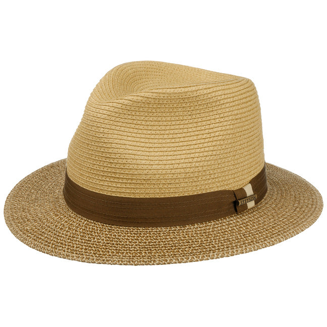Stetson Twotone Toyo Traveler Hat Brown/Natural 
