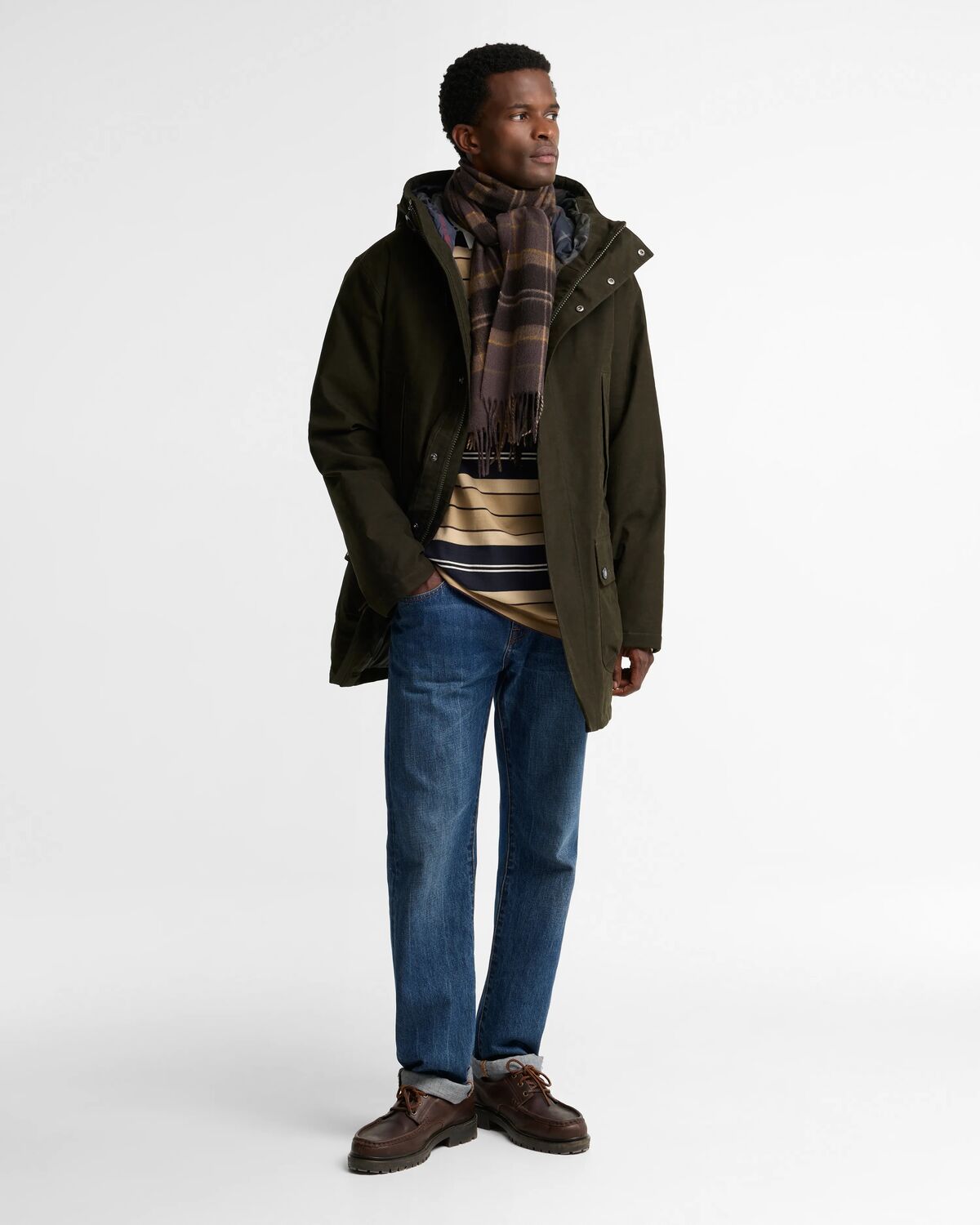 Barbour Mineral Scarf Brown