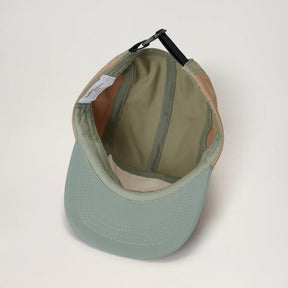 BabyMocs 5 Panel Cap Green & Beige