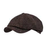 Wigéns Newsboy Classic Cap Dark Brown