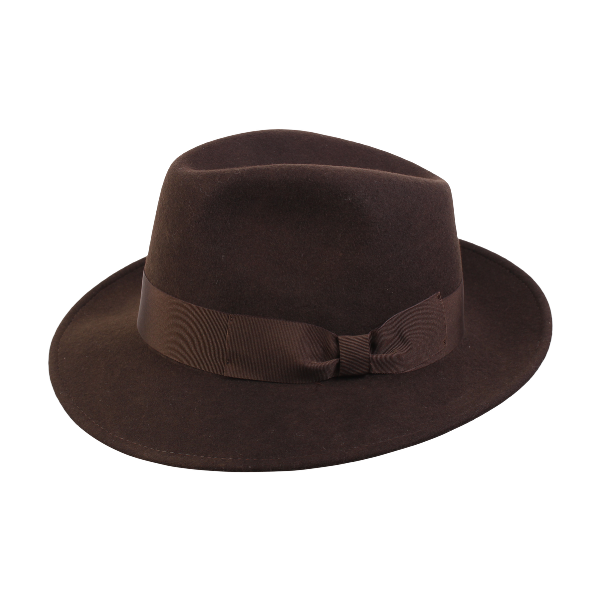 Wigéns Fedora Wool Hat Dark Brown