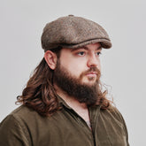 Stetson 6-panel Cap Virgin Wool Brown