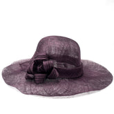 Seeberger Sinamay Floppy Aubergine