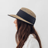 Seeberger Seagrass Straw Cap Natural/Black