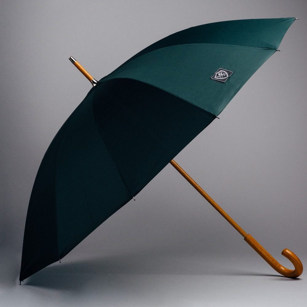 Rain &amp; Son Classic Umbrella Dark Green