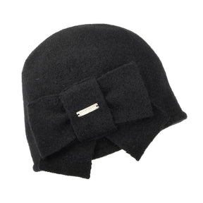 Seeberger Beanie With Bow - Black