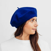 Hattehylde Beret - Kongeblå