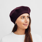 Hatthyllan Beret - Aubergine