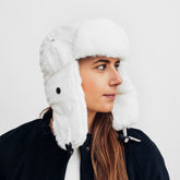 Seeberger Bomber Cap Off White