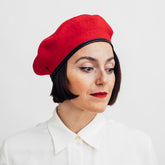 Tonak Beret Monty Wool Red