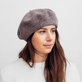 Hatthyllan Beret - Beige Melange