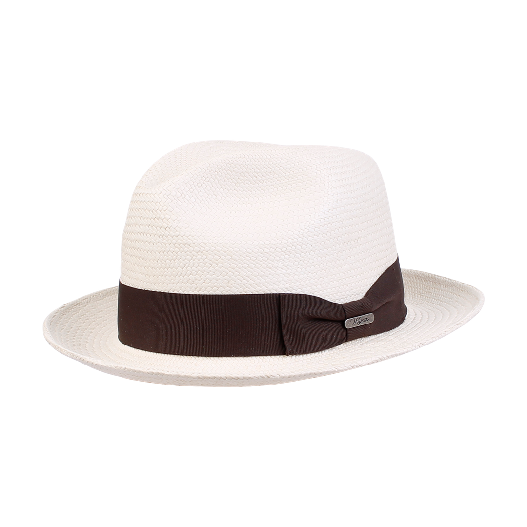 Wigéns Trilby Panama Hat Dark Brown