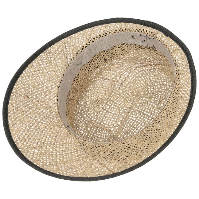 Seeberger Seagrass Straw Cap Natural/Black